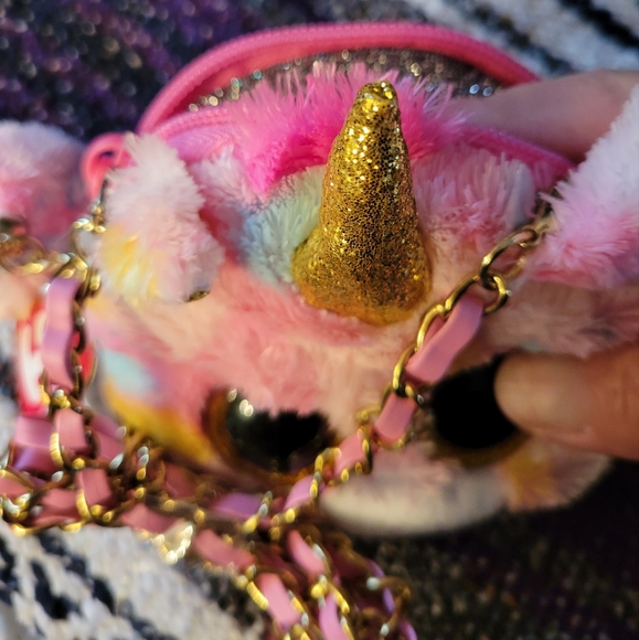 🛒🛍️💥NWT Fantasia the unicorn ty fashion collection beanie purse 🦄 - Picture 5 of 7